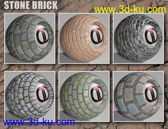 3D打印模型DD PBR Brick Shaders for Iray的图片