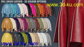 3D打印模型DD PBR Leather Shaders for Iray的图片