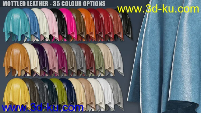 DD PBR Leather Shaders for Iray模型的图片4