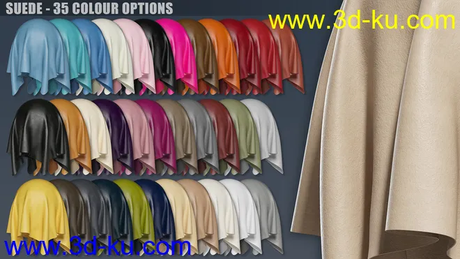 DD PBR Leather Shaders for Iray模型的图片5