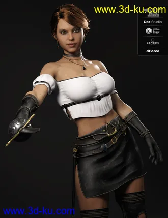 3D打印模型dForce Arvine Sword Outfit for Genesis 8 Female(s)的图片
