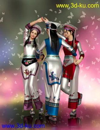 3D打印模型dForce Bai Outfit for Genesis 8 and 8.1 Females的图片