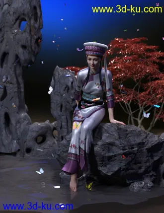 3D打印模型dForce Bai Outfit for Genesis 8 and 8.1 Females的图片