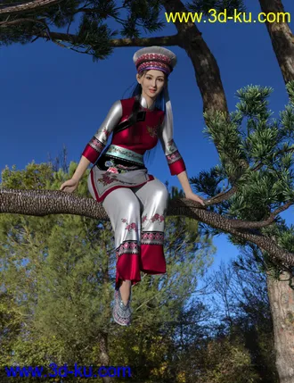 3D打印模型dForce Bai Outfit for Genesis 8 and 8.1 Females的图片
