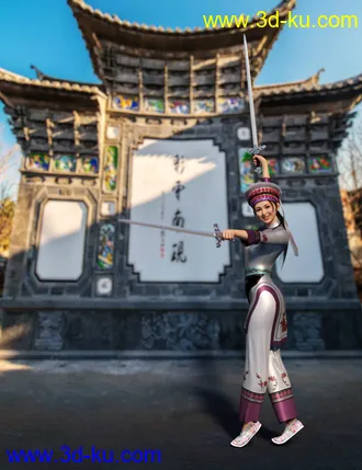 3D打印模型dForce Bai Outfit for Genesis 8 and 8.1 Females的图片