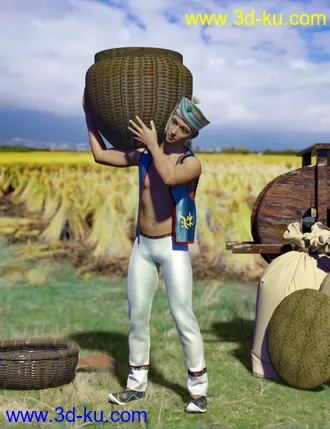 3D打印模型dForce Bai Outfit for Genesis 8 and 8.1 Male的图片