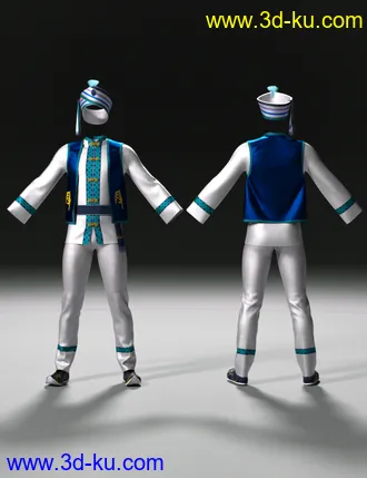 3D打印模型dForce Bai Outfit for Genesis 8 and 8.1 Male的图片