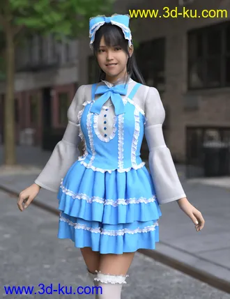 3D打印模型dForce BL Dress for Genesis 8 Females的图片