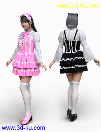 3D打印模型dForce BL Dress for Genesis 8 Females的图片