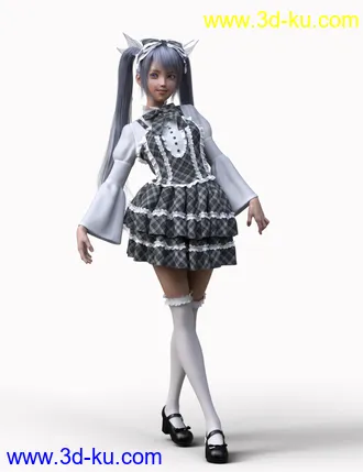 3D打印模型dForce BL Dress for Genesis 8 Females的图片