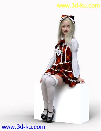 3D打印模型dForce BL Dress for Genesis 8 Females的图片