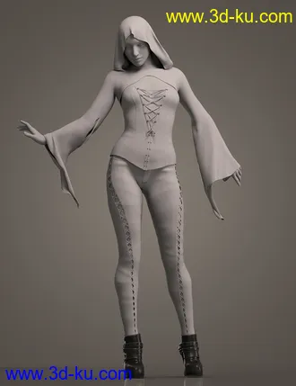 3D打印模型dForce Blackstar Tempest Outfit for Genesis 8 Females Bundle的图片