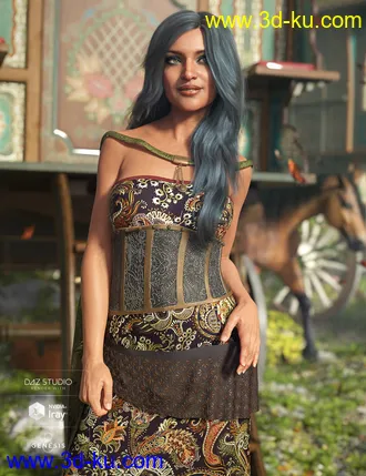 3D打印模型dForce Boho Soul for Genesis 8 Female(s)的图片