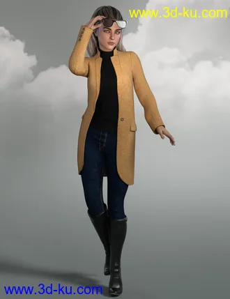 3D打印模型dForce Brookes Autumn Outfit for Genesis 8 Females的图片