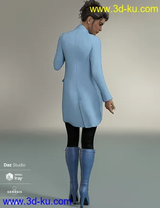 3D打印模型dForce Brookes Autumn Outfit for Genesis 8 Females的图片