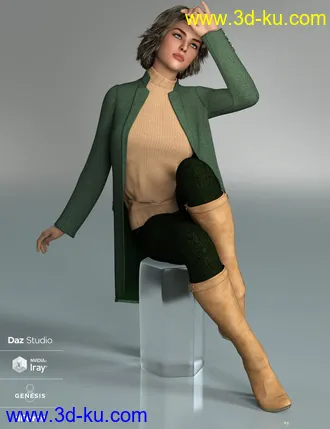 3D打印模型dForce Brookes Autumn Outfit for Genesis 8 Females的图片