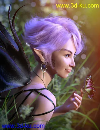 3D打印模型dForce Camira Hair for Genesis 8 and 8.1 Females的图片