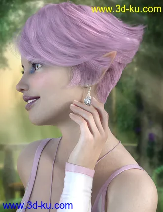 3D打印模型dForce Camira Hair for Genesis 8 and 8.1 Females的图片