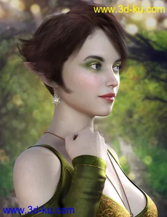 3D打印模型dForce Camira Hair for Genesis 8 and 8.1 Females的图片