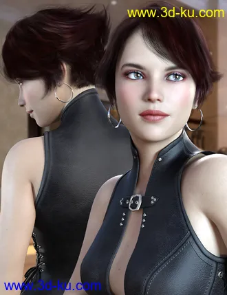 3D打印模型dForce Camira Hair for Genesis 8 and 8.1 Females的图片