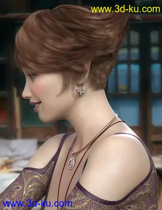 3D打印模型dForce Camira Hair for Genesis 8 and 8.1 Females的图片