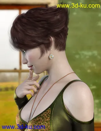 3D打印模型dForce Camira Hair for Genesis 8 and 8.1 Females的图片