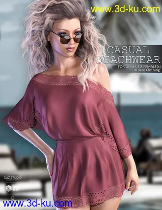 3D打印模型dForce Casual Beachwear for Genesis 8 Females的图片