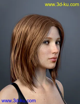 3D打印模型dForce Casual Hair for Genesis 8 and 8.1 Females的图片