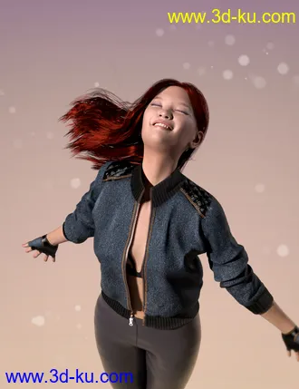 3D打印模型dForce Casual Hair for Genesis 8 and 8.1 Females的图片