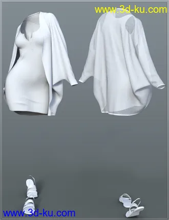 3D打印模型dForce Casual Summer Outfit for Genesis 8 and 8.1 Females的图片