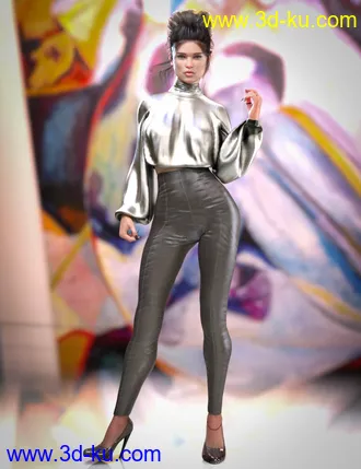 3D打印模型dForce CB Lola Clothing Set for Genesis 8 and 8.1 Females的图片