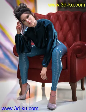 3D打印模型dForce CB Lola Clothing Set for Genesis 8 and 8.1 Females的图片