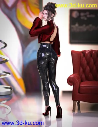 3D打印模型dForce CB Lola Clothing Set for Genesis 8 and 8.1 Females的图片