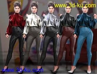 3D打印模型dForce CB Lola Clothing Set for Genesis 8 and 8.1 Females的图片