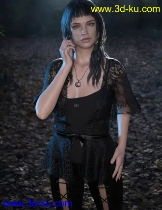 3D打印模型dForce CB Ryi Clothing Set for Genesis 8 and 8.1 Females的图片