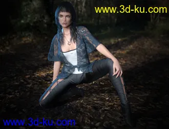 3D打印模型dForce CB Ryi Clothing Set for Genesis 8 and 8.1 Females的图片