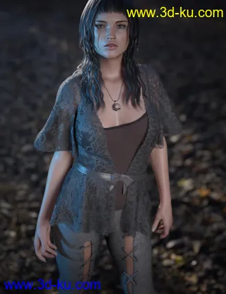 3D打印模型dForce CB Ryi Clothing Set for Genesis 8 and 8.1 Females的图片