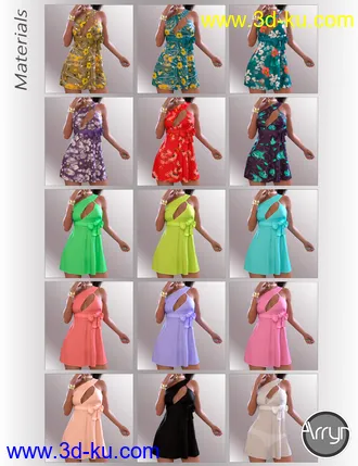 3D打印模型dForce Cherish Candy Dress for Genesis 8 Female(s)的图片