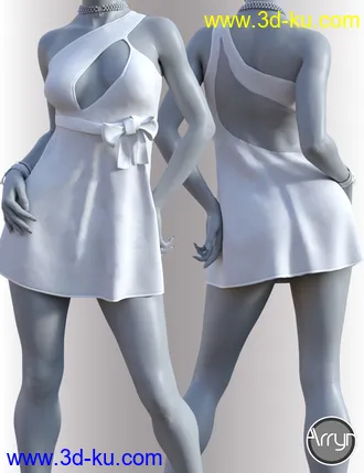 3D打印模型dForce Cherish Candy Dress for Genesis 8 Female(s)的图片