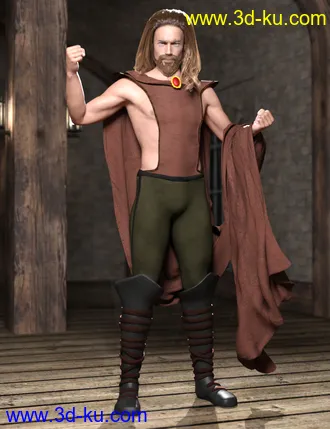 3D打印模型dForce Chronicles of the Heroes Outfit for Genesis 8 Males的图片