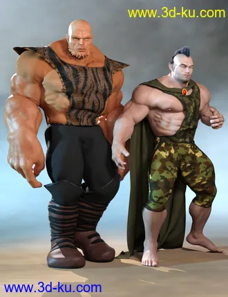 3D打印模型dForce Chronicles of the Heroes Outfit for Genesis 8 Males的图片