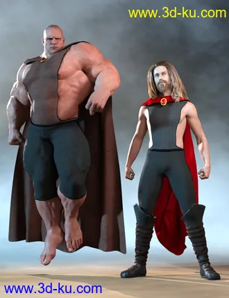 3D打印模型dForce Chronicles of the Heroes Outfit for Genesis 8 Males的图片