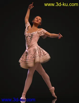 3D打印模型dForce Classic Ballet Outfit for Genesis 8 Females的图片