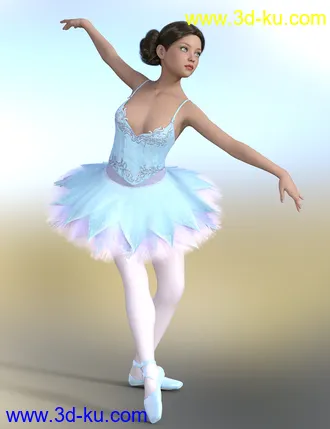 3D打印模型dForce Classic Ballet Outfit Textures Vol 2的图片
