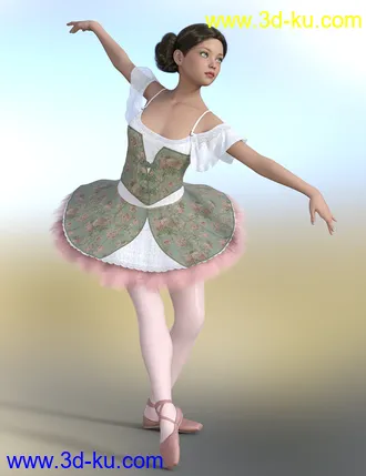 3D打印模型dForce Classic Ballet Outfit Textures Vol 2的图片