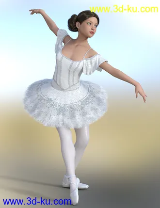 3D打印模型dForce Classic Ballet Outfit Textures Vol 2的图片