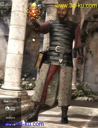 3D打印模型dForce Cleric Outfit for Genesis 8 Male(s)的图片