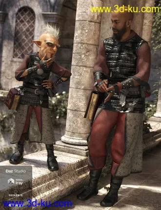 3D打印模型dForce Cleric Outfit for Genesis 8 Male(s)的图片