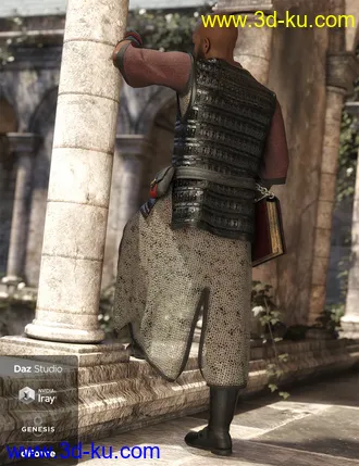 3D打印模型dForce Cleric Outfit for Genesis 8 Male(s)的图片