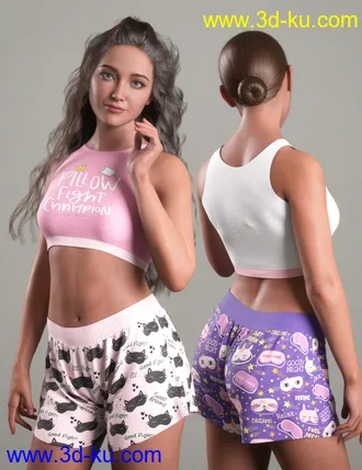 3D打印模型dForce Comfy Homewear Outfit for Genesis 8 and 8.1 Females的图片